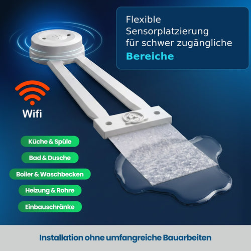 Aquagard pro WM01 - WLAN-Wassermelder mit Flächenadapter